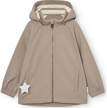 MINI A TURE Dětská softshellová bunda MATADEN "Grey Brown" VELIKOST: 98/3 roky