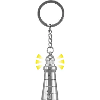 SEA Club Přívěsek na klíče - Maják s bleskem, chromovaná mosaz, funkční
