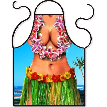 Kuchyňská zástěra Kuchyňská zástěra Hawaii – originální vtipná zástěra s erotickým motivem pro ženy