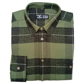 Pánská košile Myslivecká košile Luko flanelová 39 barva zelená