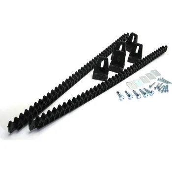 Pohon brány TECHNOPARK CZ s.r.o. hřeben ozubený nylonový 2x0.5 m, 5 podpěrných úchytek s 10 šrouby, vč. 5 samořez. šroubů a