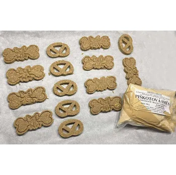 Návnadová surovina Piškotová směs - LOSOSOVÉ MASO A KRILL - Pro domácí výrobu pamlsků 1 kg