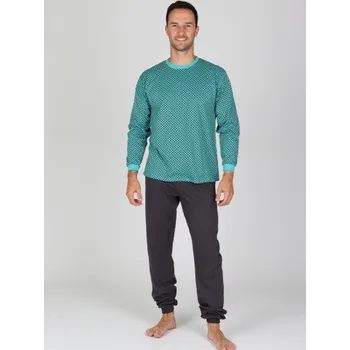 Pánské pyžamo EVONA a.s. Pánské dlouhé pyžamo P NEO Velikost: M