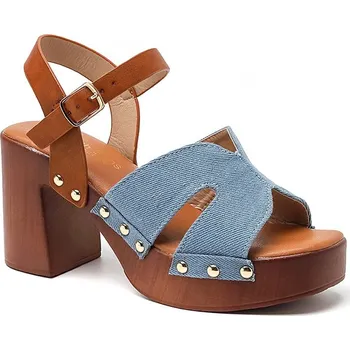 Dámské sandále Sixth Sens Hellblau/ Hellbraun 6520244 39