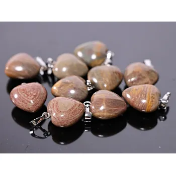 Přívěsek Magieprirody.cz Přívěsek srdce Jaspis 15×15×10 mm #ZM222