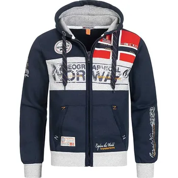Dámská softshellová bunda Pánská mikina s kapucí Geographical Norway Flyer Barva: Tmavě modrá, Velikost: S