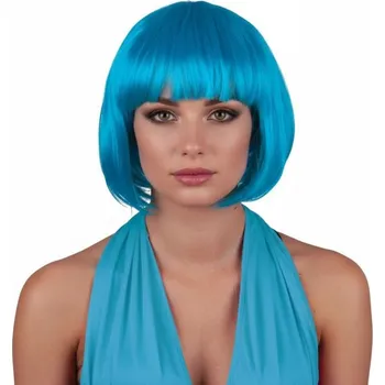 Karnevalová paruka Paruka dámská modrá mikádo