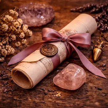 Tištěný osobní výklad na rok – numerologie, karty a minerál jako dárek 