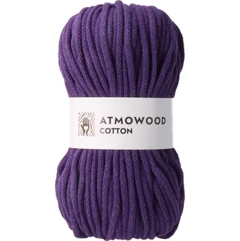 Příze Atmowood cotton 5 mm - fialová