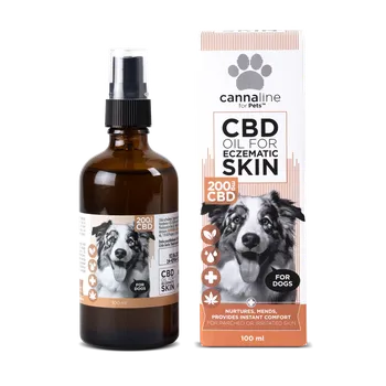 CBD Cannaline Cannaline, CBD olej na ekzémy pro psy 200 mg CBD, 10 ml