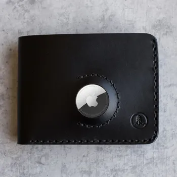 Peněženka AIRTAG KOŽENÁ PENĚŽENKA BIG BOY - ČERNÁ Vidra Brand