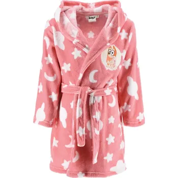 Dívčí župan SunCity • Dívčí fleece župan s kapucí Bluey - Bingo EU 98