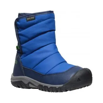 Dětská treková obuv KEEN PUFFRIDER WP YOUTH naval academy/surf US 1 / EU 33,0 / UK 13 / 20 cm; Modrá obuv + DÁREK DLE VÝBĚRU!