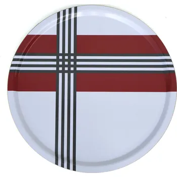 Born in Sweden, Servírovací tác Cross Thin 31 cm červený - Formadore