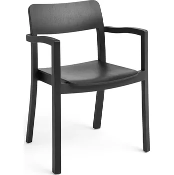 Jídelní židle Hay, Židle Pastis s područkami, černá, jasanové dřevo - Formadore