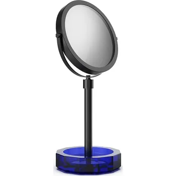 Decor Walther, Kosmetické zrcátko Kristall s tmavě modrým podstavcem černé matné - Formadore