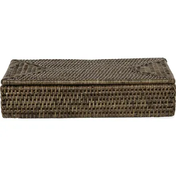 Úložný box Decor Walther, Univerzální úložní box Basket ratanový s víkem hnědý - Formadore