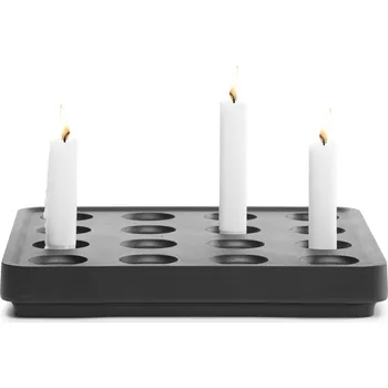 Svícen Born in Sweden, Svícen Stumpastaken černý hliník - Formadore