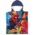 MLC • Chlapecké pončo - plážová osuška s kapucí Spiderman - 55 x 110 cm