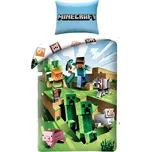 Halantex • Bavlněné ložní povlečení Minecraft - motiv Farma - 100% bavlna - 70 x 90 cm + 140 x 200 cm