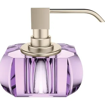 Dávkovač mýdla Decor Walther, Dávkovač mýdla Kristall s niklovou pumpičkou fialový - Formadore