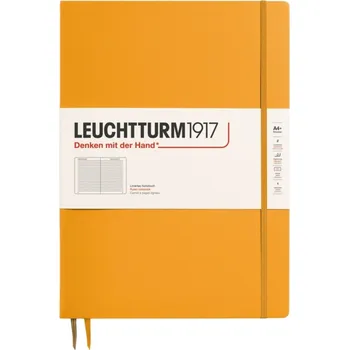 Diář Leuchtturm 1917, Zápisník linkovaný v tvrdých deskách Leuchtturm 1917 A4+, 123 stran, oranžový, 100 g/m² - Formadore