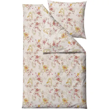 Povlečení Södahl, Povlečení Flower Burst s povlakem na polštář 80 x 80 cm 135 x 200 cm cihlově červené - Formadore