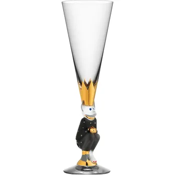 Sklenice Orrefors, Pohár na šampaňské The Sparkling Devil 190 ml tmavě šedý - Formadore