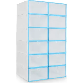 Úložný box Plastový box na boty (12 kusů), 00512 24x14x34 cm