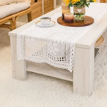 Ubrus - běhoun na stůl INESS s krajkou 40x140 cm Mybesthome