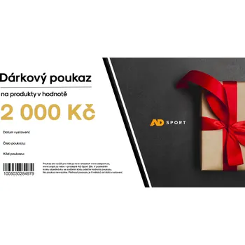 Dárkový potravinový koš Dárkový poukaz AD Sport DÁRKOVÝ POUKAZ NA 2 000 Kč CZ02POUKAZ2000