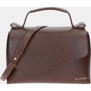 Kabelka Klopnová kabelka Tři generace hnědá/stříbro