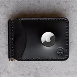 AIRTAG KOŽENÁ PENĚŽENKA DOLAROVKA - ČERNÁ Dolarovka na KARTY, BANKOVKY A MINCE Vidra Brand