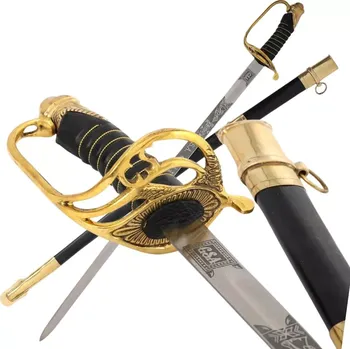 Replika zbraně Důstojnická šavle jízdy konfederace CSA, americká občanská válka