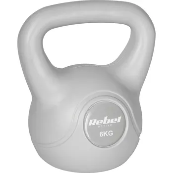 Rebel RBA-2322G Kettlebell Active 6 kg, šedý