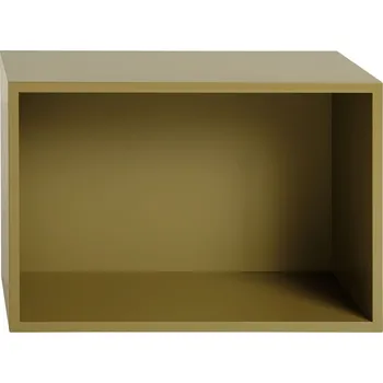 Úložný box Muuto, Police modulární Stacked L hnědozelená - Formadore