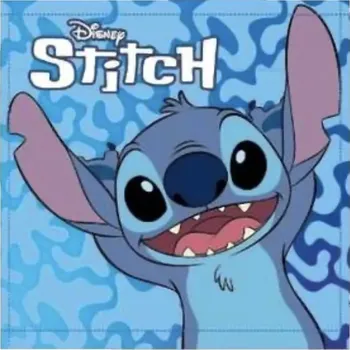 MLC • Chlapecký malý ručník na obličej Stitch - licence Lilo & Stitch - 100% bavlna - 30 x 30 cm