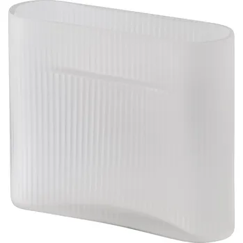 Váza Muuto, Váza Ridge skleněná 16,5 cm bílá - Formadore