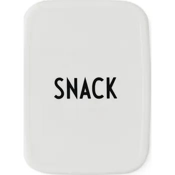 Úložný box Design Letters, Krabička na jídlo Snack Box bílá - Formadore