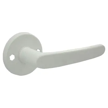 Dveřní kování DOMINO Dveřní dělené rozetové kování ECONOM-R - bílá, ECONOM BB, rozeta Dozický zámek