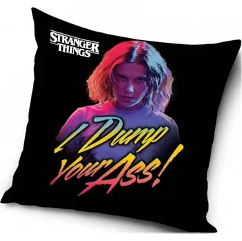 Carbotex • Polštář Stranger Things - motiv Eleven - 40 x 40 cm