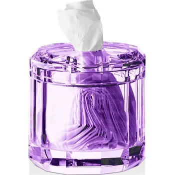 Zásobník na papírové ručníky Decor Walther, Box na kapesníky Kristall fialový - Formadore