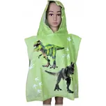 BrandMac • Dětské plážové pončo - osuška s kapucí a dinosaury