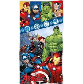 MLC • Bavlněná plážová osuška Avengers - motiv Team - 100% bavlna - 70 x 140 cm