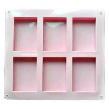 Forma na odlévání Silikonová forma na mýdlo vaničky - 6ks