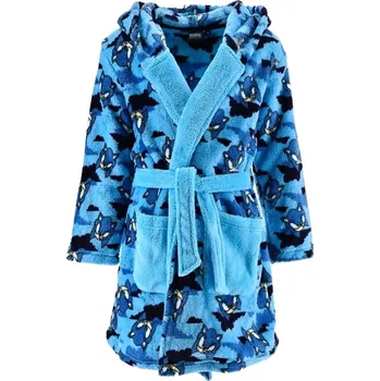 Dívčí župan SunCity Dětský župan s kapucí Ježek Sonic Světle modrá EU 98