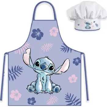 Dětská zástěra BrandMac • Dětská zástěra s kuchařskou čepicí Lilo & Stitch