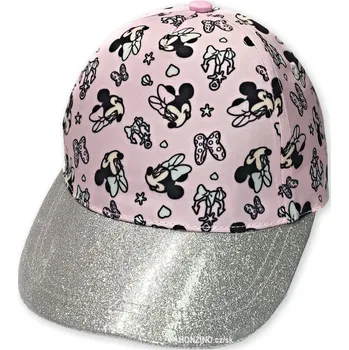 Módní doplněk E plus M • Dětská / dívčí kšiltovka Minnie Mouse - Disney - s třpytivým kšiltem 52