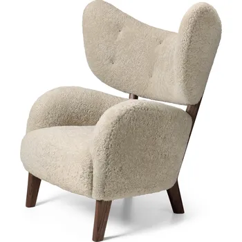 Křeslo Audo Copenhagen, Křeslo My Own Chair Sheepskin, krémové, ořechové dřevo - Formadore
