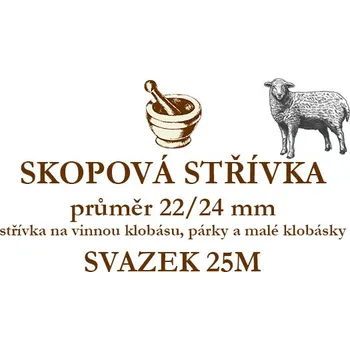 uzenina Skopová střívka 22/24, svazek 25m